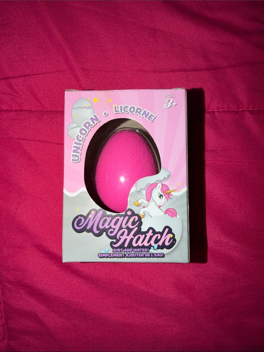 FREE WITH $30 Purchase- Unicorn Egg Toy Magic Pink